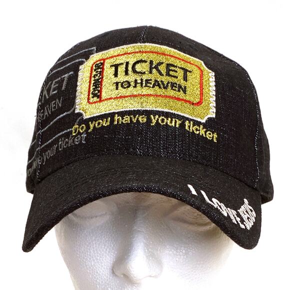Ticket To Heaven Ball Cap Hat Do You Have Your Ticket Great Condition - Picture 1 of 6